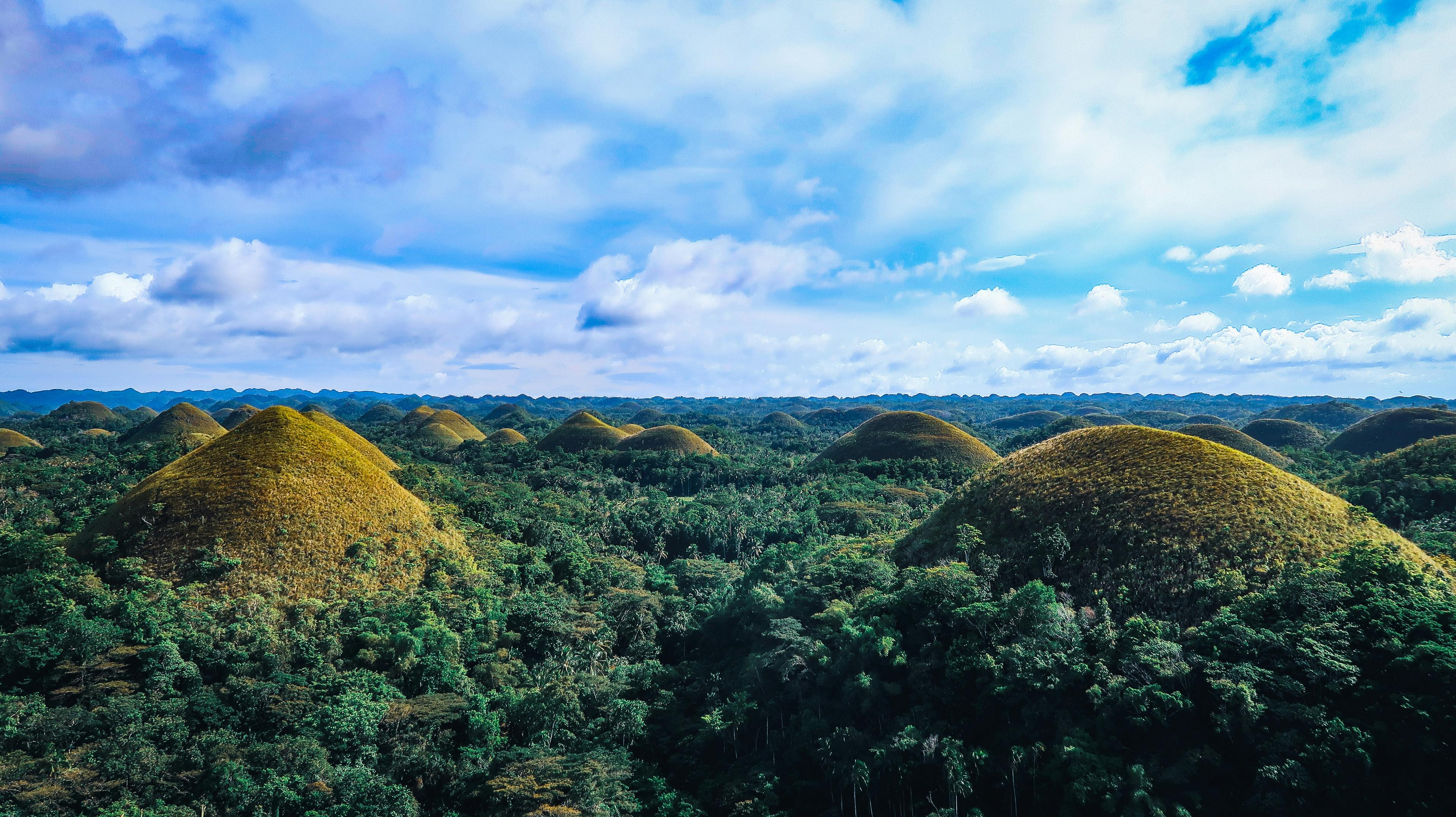 Scenic landscape of Bohol Chocolate Hills, Philippines